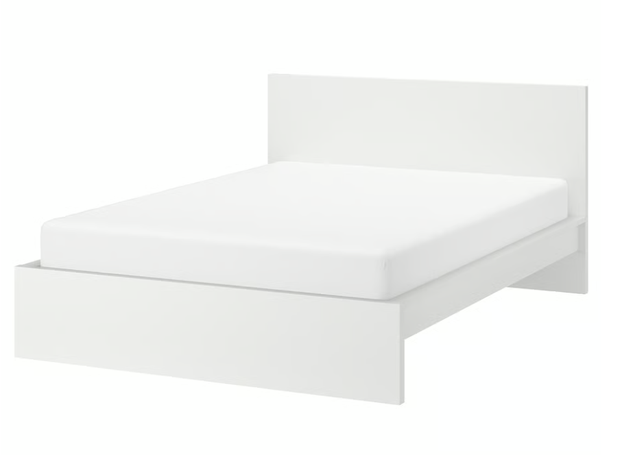 BED 180 MALM WHITE